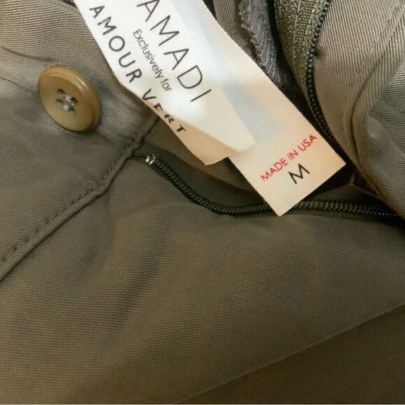 Anthropologie Amour Vert Amadi Pants Size M Cropped Cigarette Green Retail $128 - Picture 7 of 12